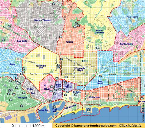 center of barcelona|barcelona zones map.